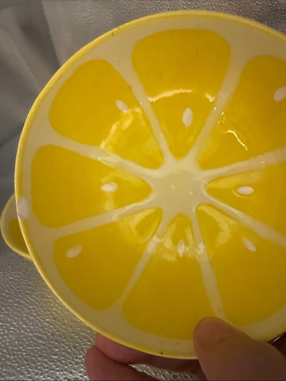 Smart Living Yellow Ceramic Citrus Bowls - Set of 2 - Picture 3 of 14